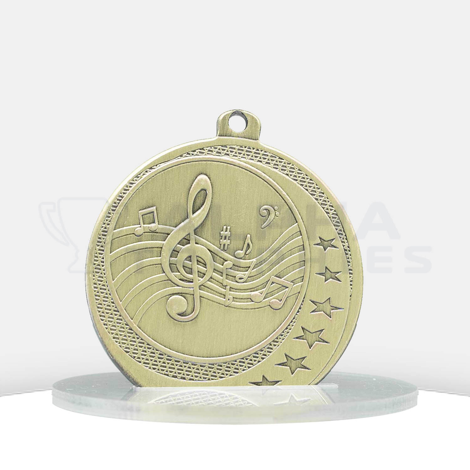 Music Wayfare Medal 50MM GOLD Alpha Trophies