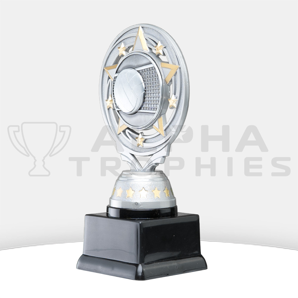 Silver Torch Volleyball Trophy 150MM Alpha Trophies