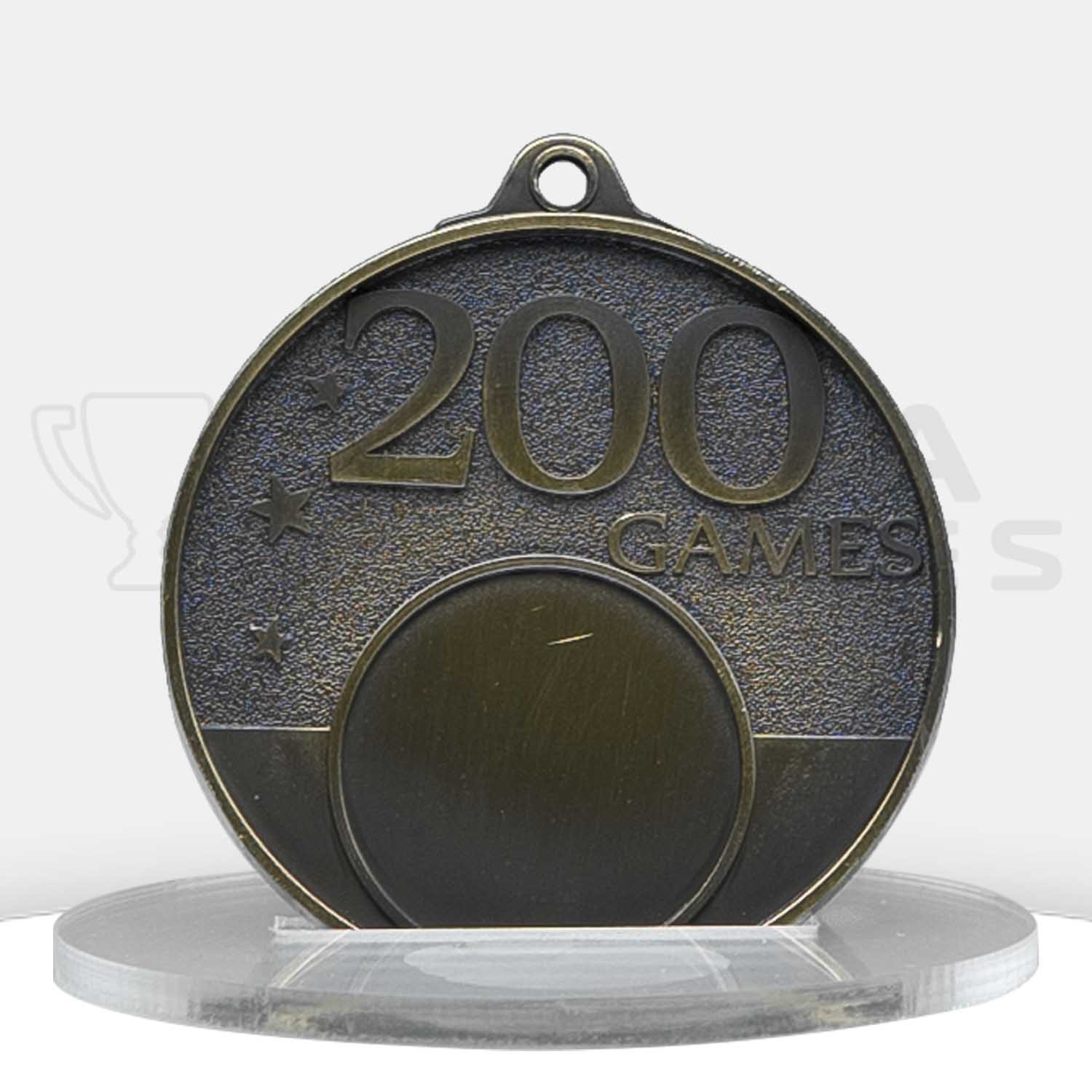 200-games-milestone-medal-gold-front