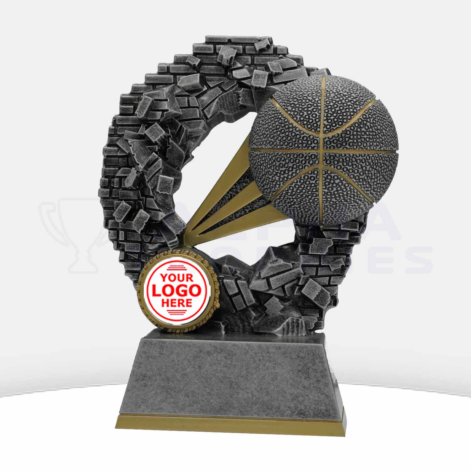 29a-basketball-comet-antique-granite-stone-silver-trophy-acw02482