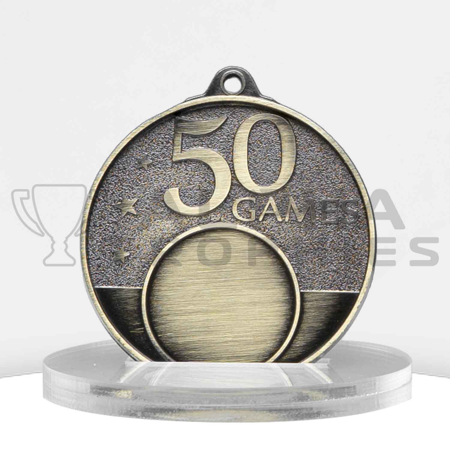 50-games-milestone-medal-gold-front