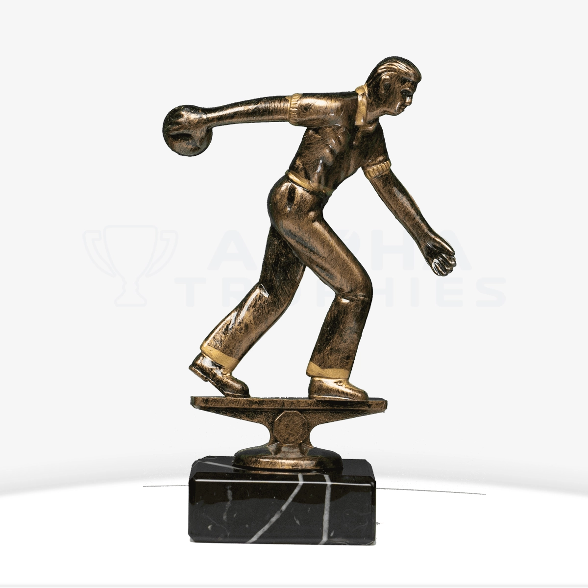 Tenpin Figure-Male on Marble Base Trophy