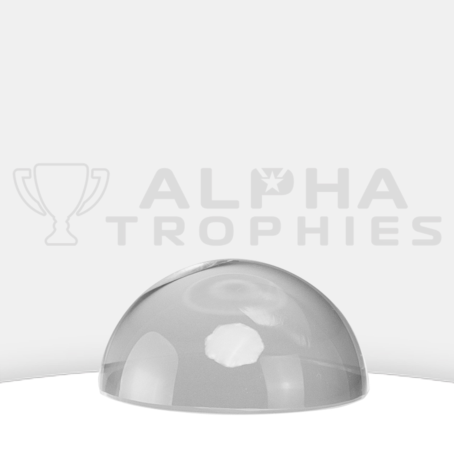 Crystal Dome Paperweight 38MM- Alpha Trophies