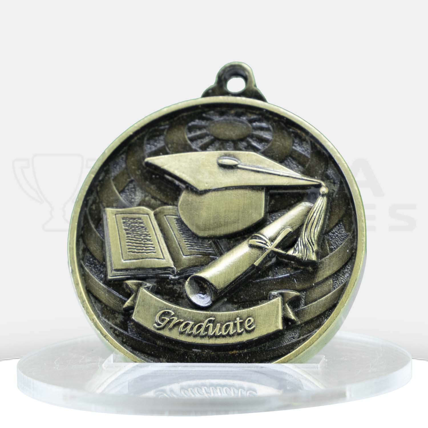 global-medal-graduate-gold-front