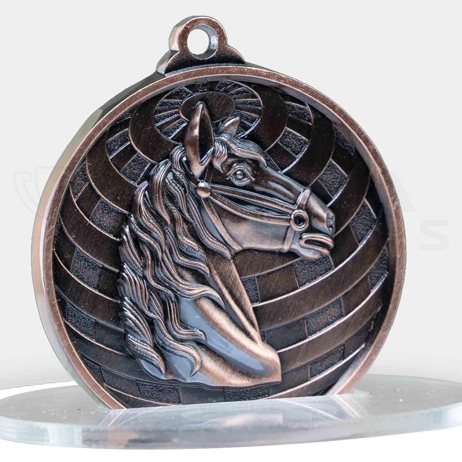 global-medal-horse-bronze-front