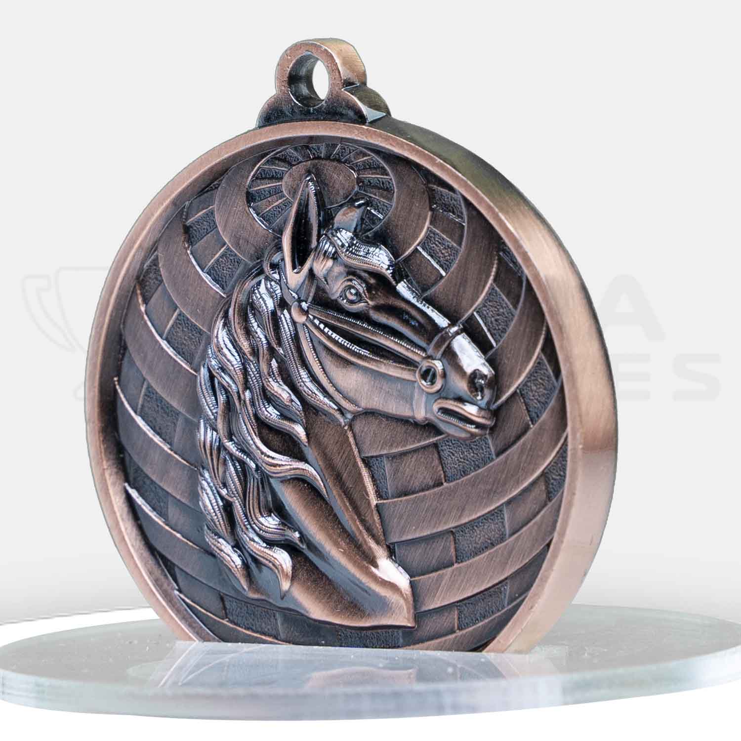 global-medal-horse-bronze-side