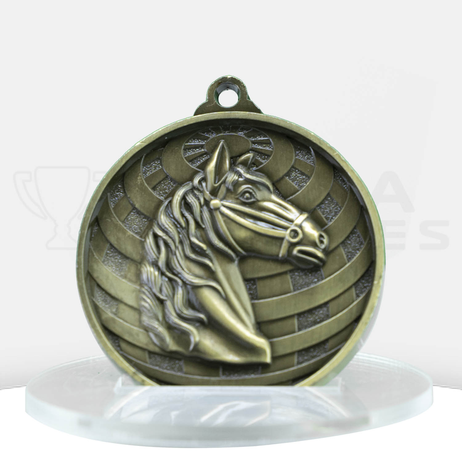 global-medal-horse-gold-front