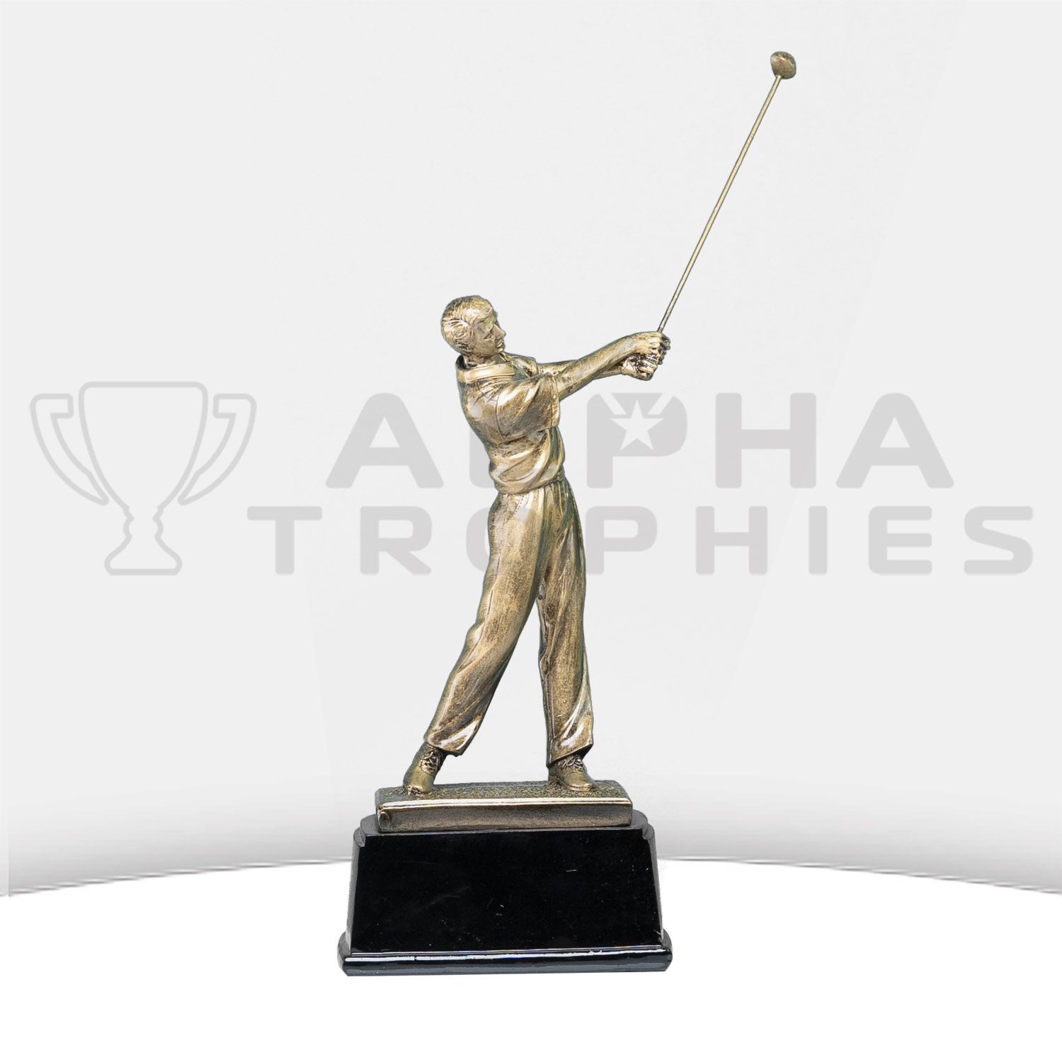 Male Golfer 245mm Alpha Trophies