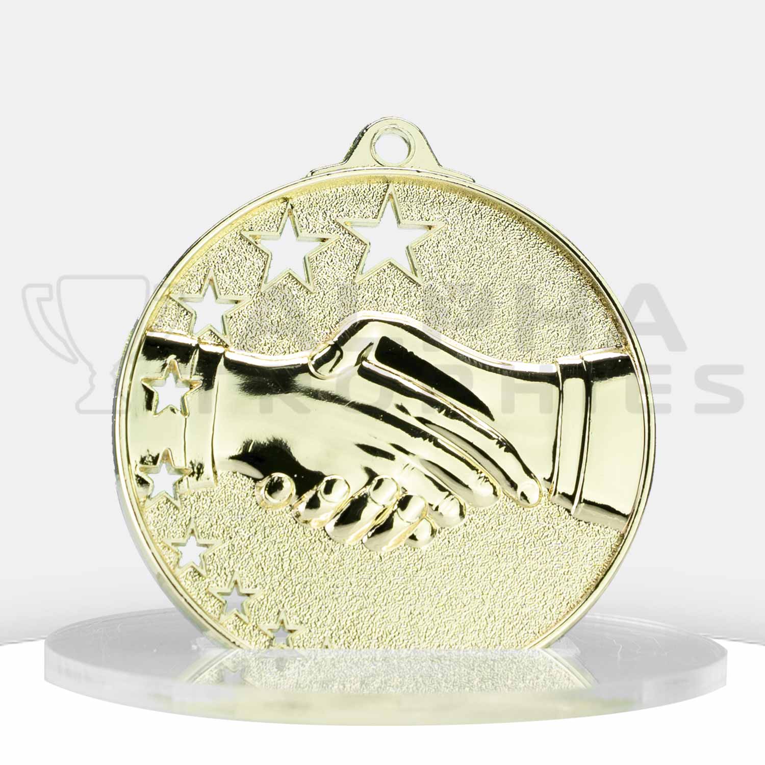 handshake-stars-medal-gold-front