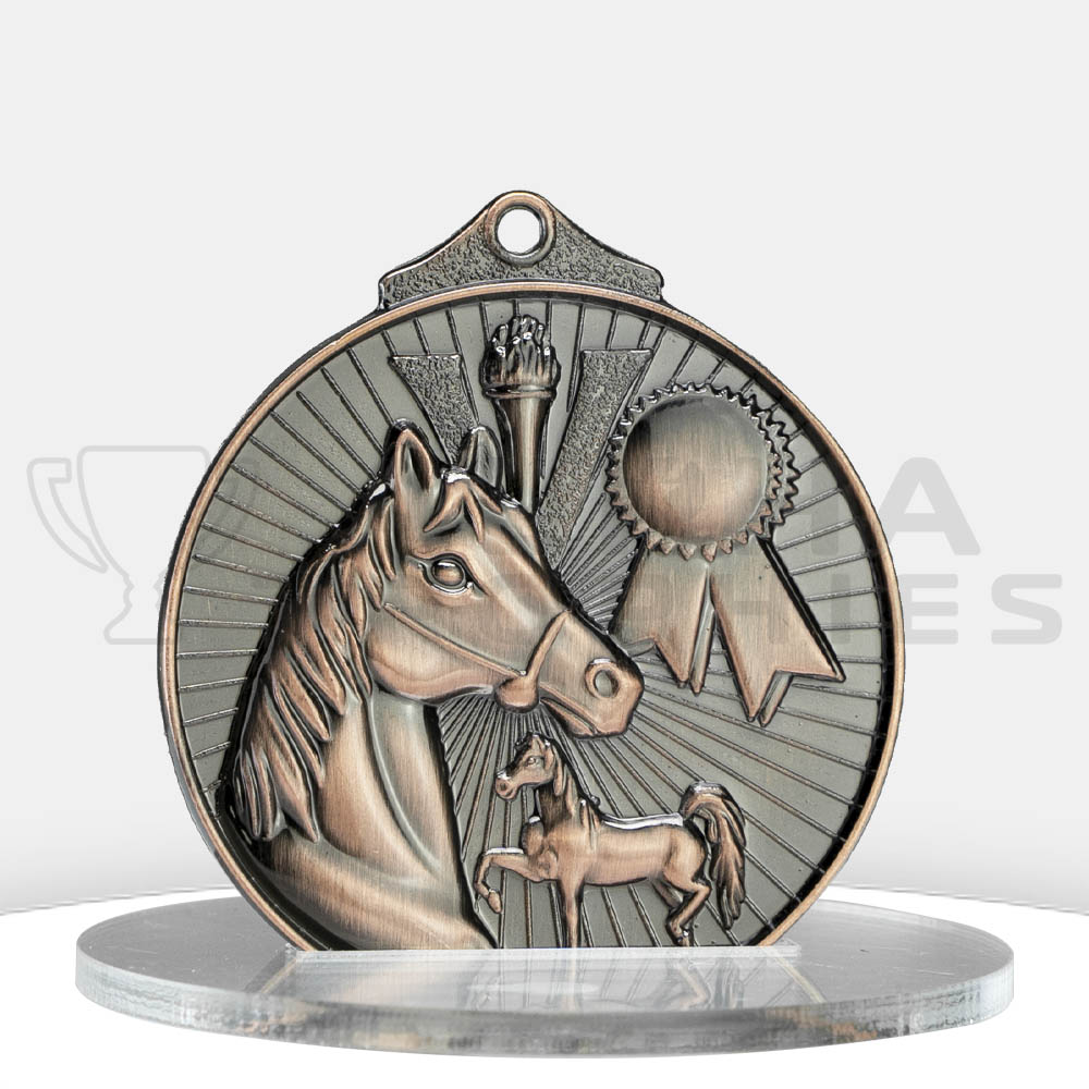 horse-medal-bronze-front