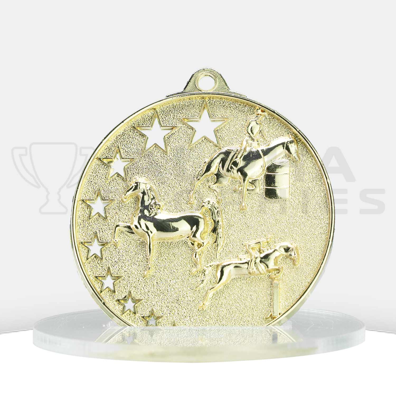 horse-stars-medal-gold-front
