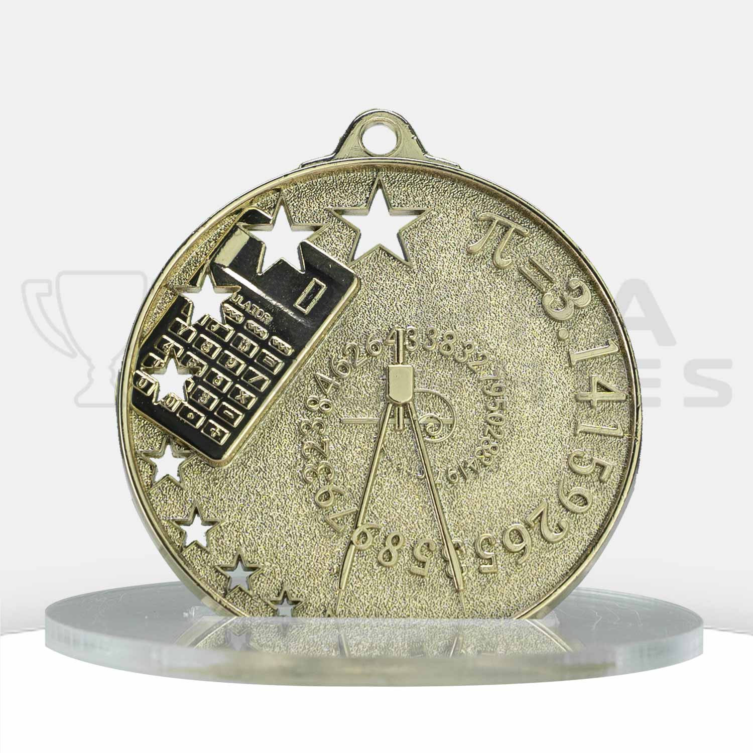 maths-stars-medal-gold-front