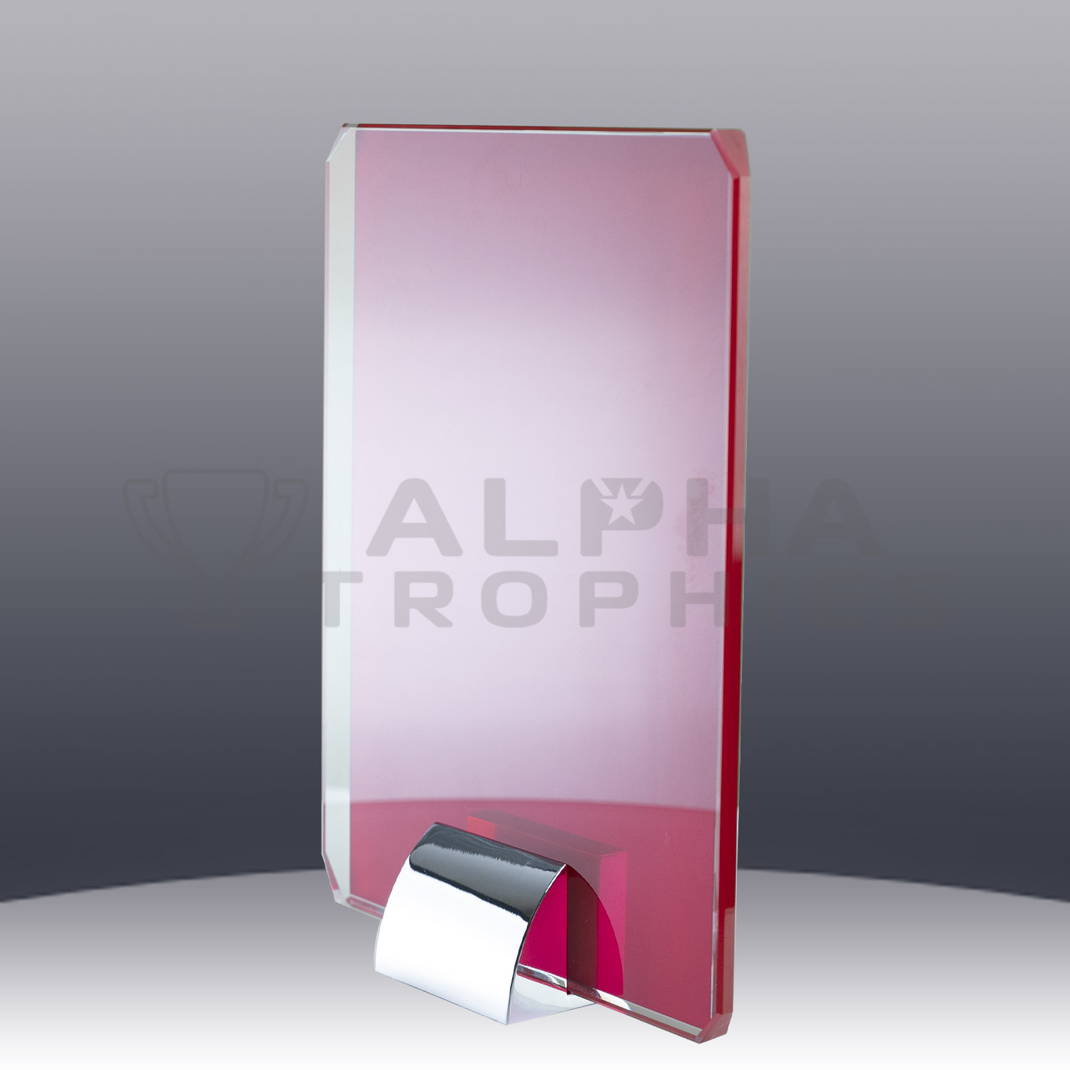 rectangle-red-glass-silver-stand-1205-1r-side