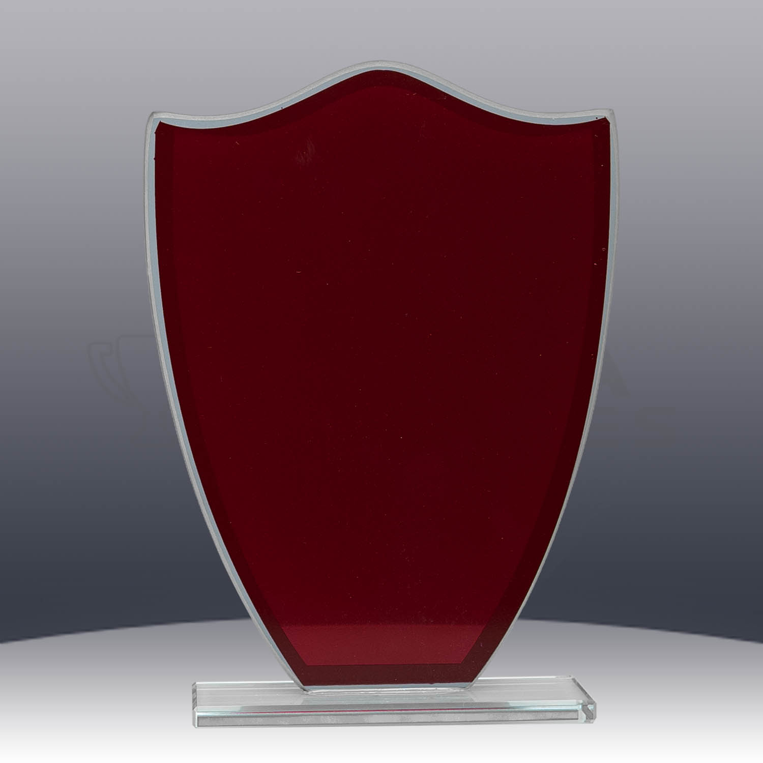 red-glass-shield-back