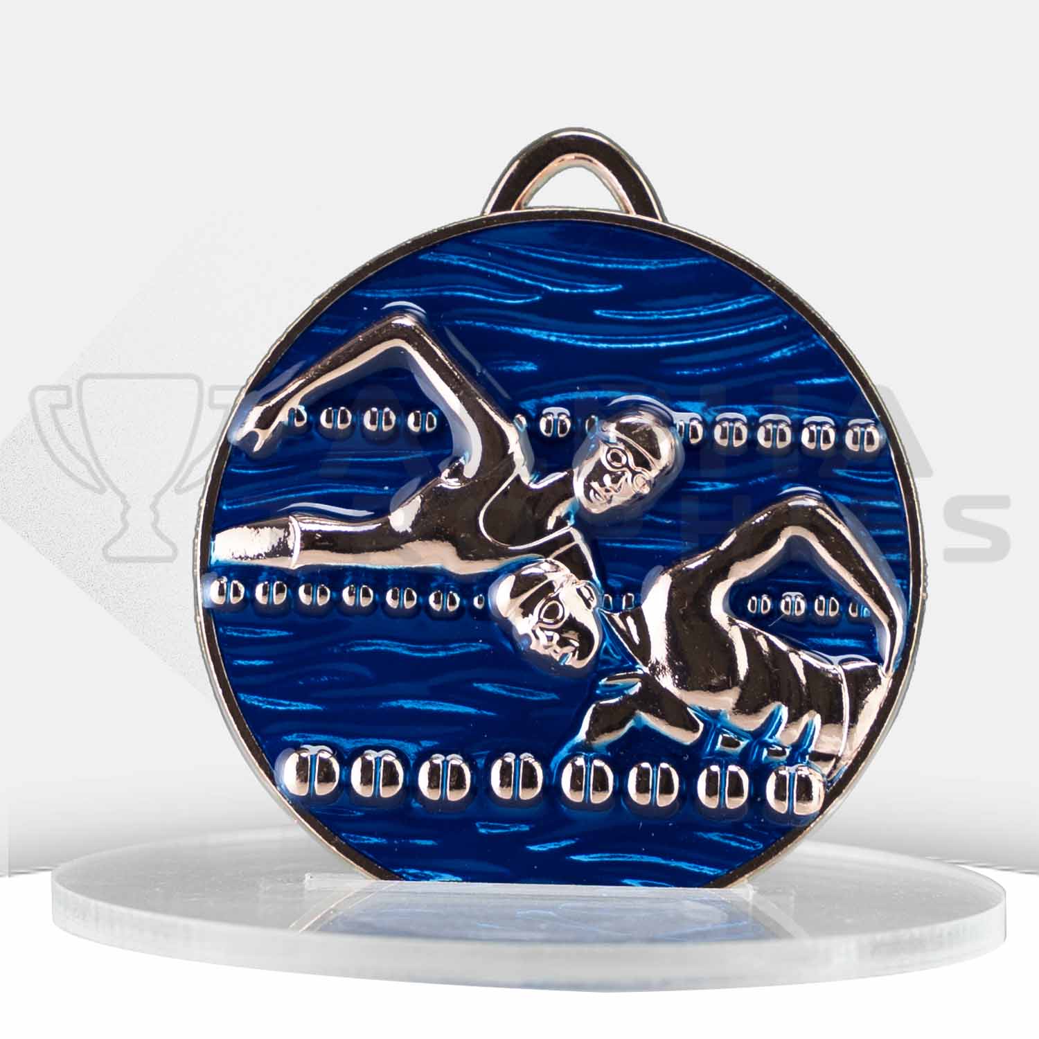 swimming-medal-painted-bronze-front