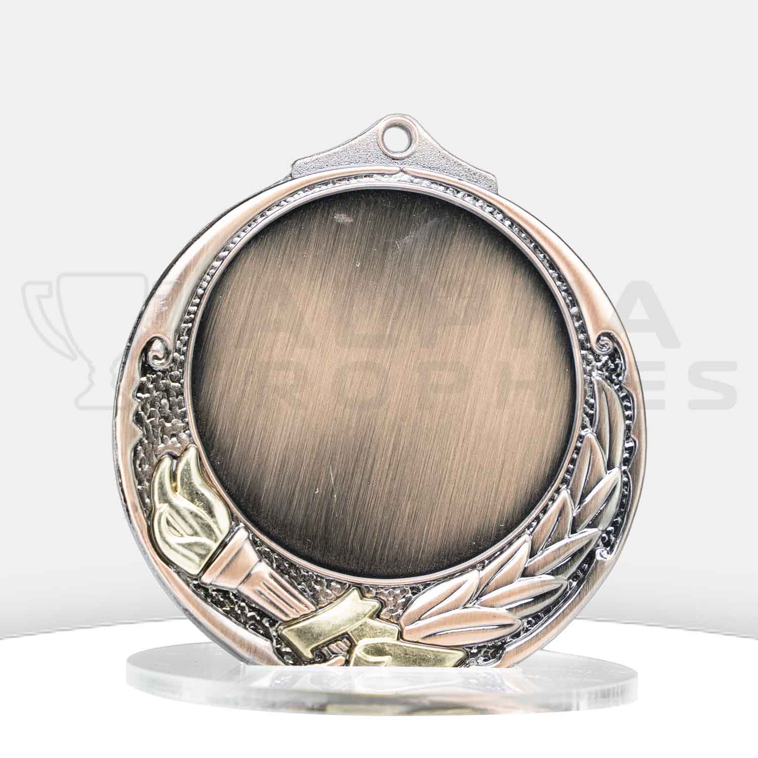 torch-medal-50mm-bronze-front