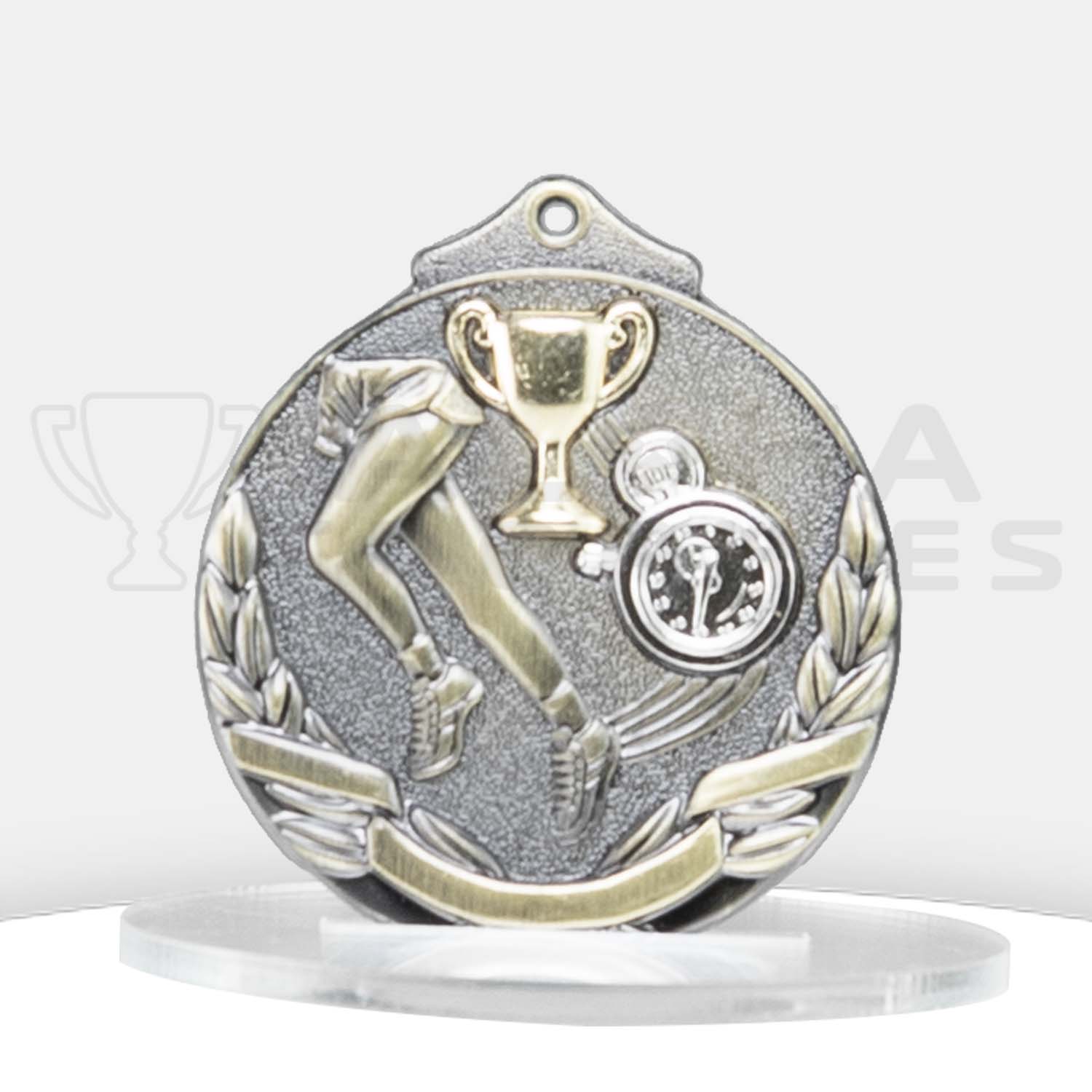 track-two-tone-medal-gold-front