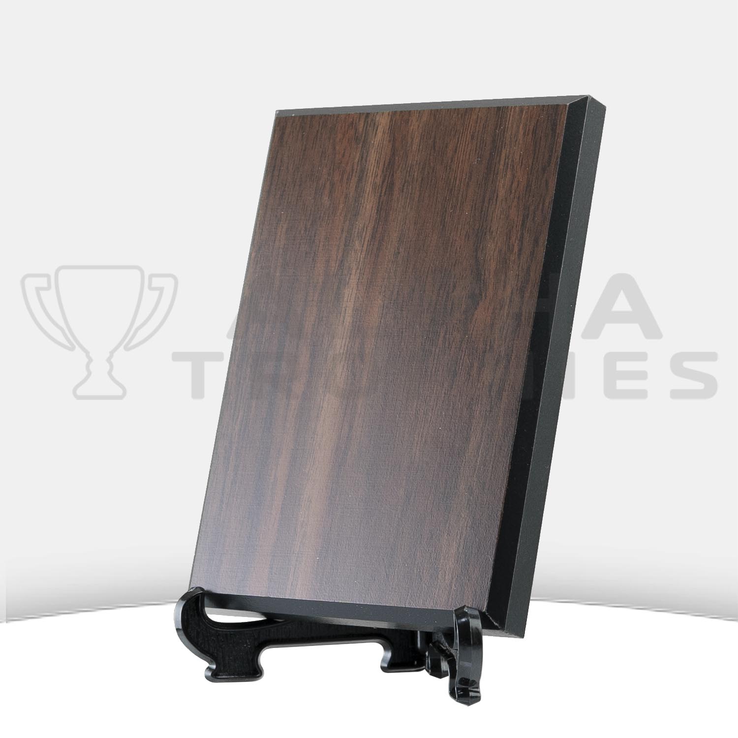 walnut-plaque-on-easel-stand-side